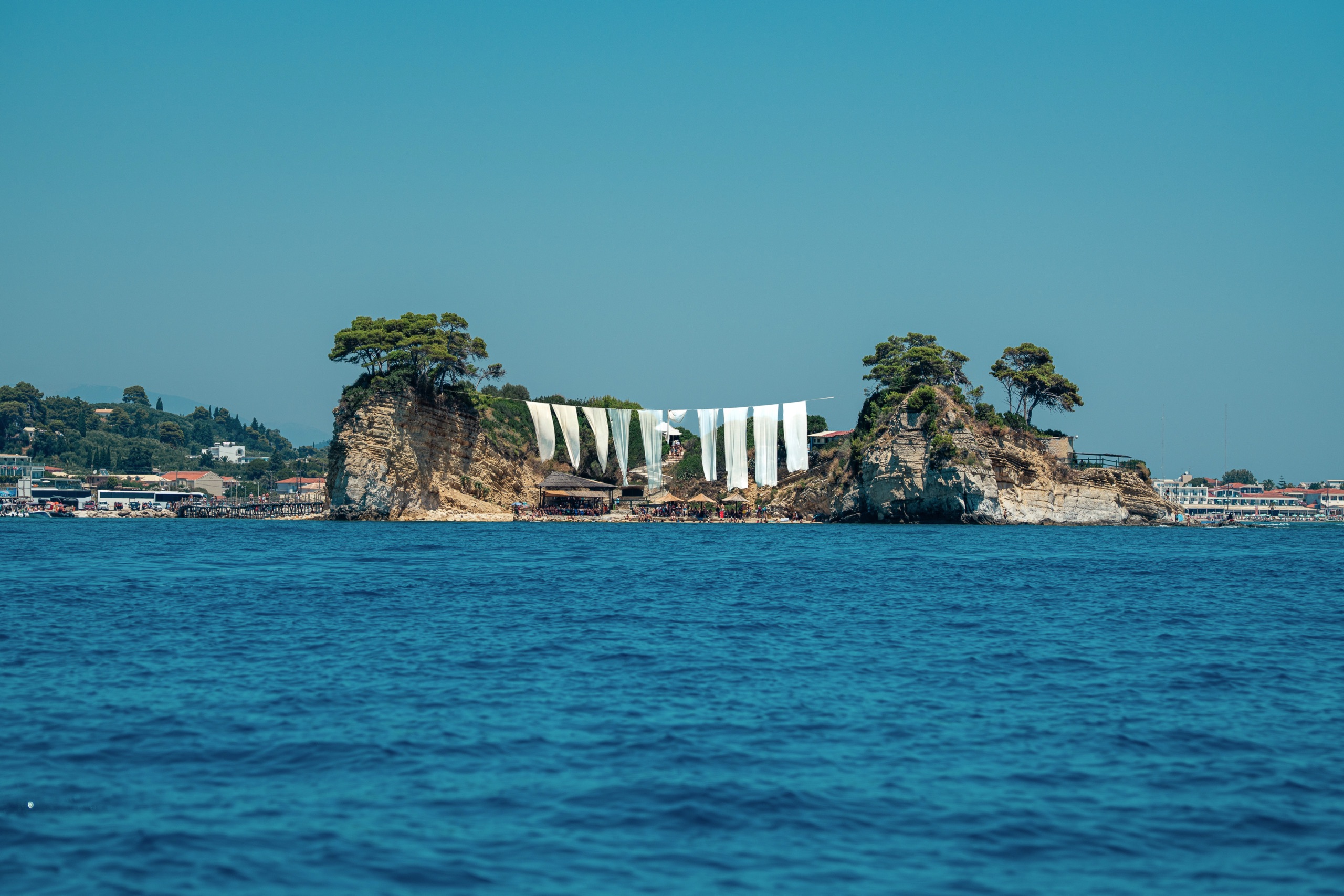 Wyspa Cameo na Zakynthos, zdjęcie wykonane obiektywem Sigma 28-105mm przy 87 mm